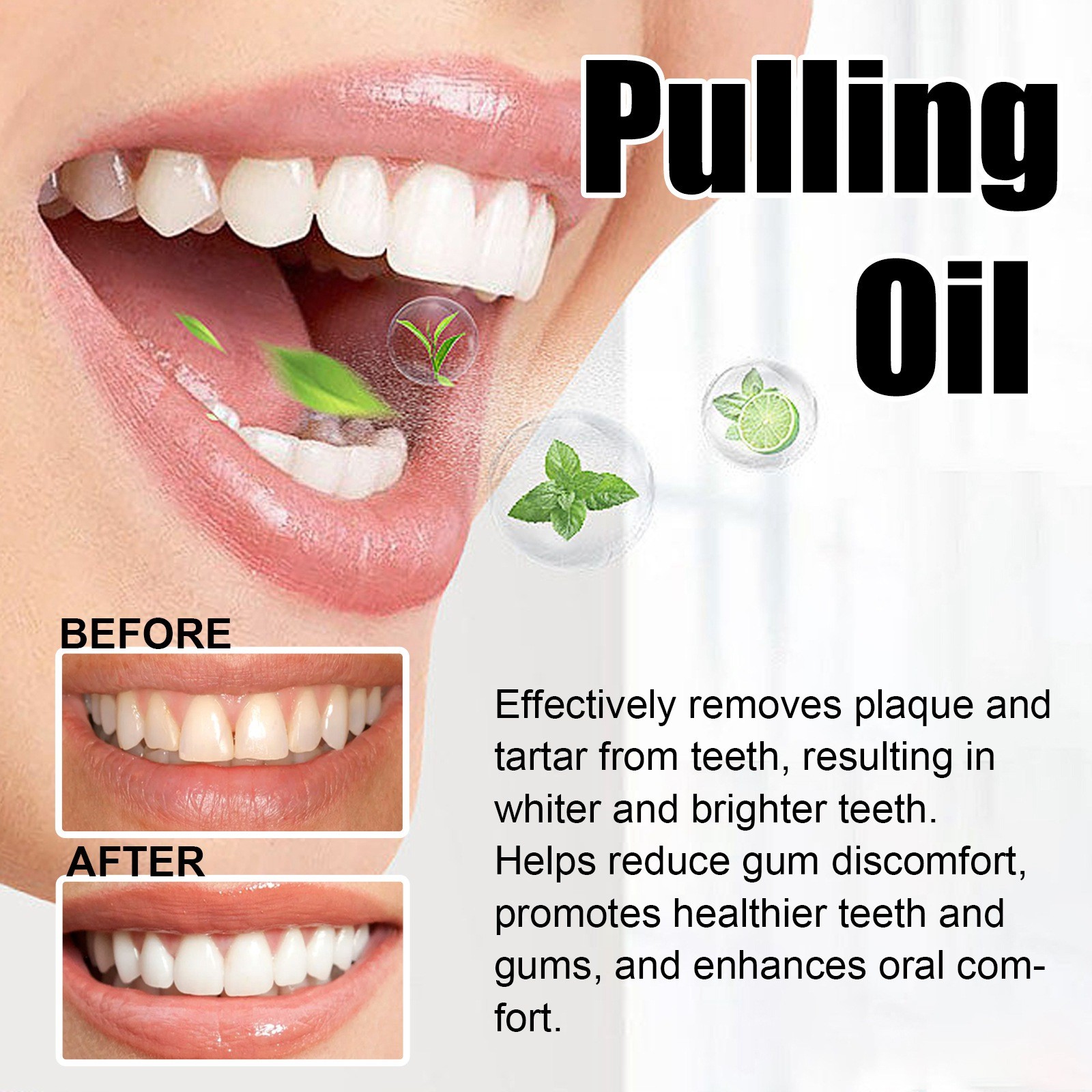 Teeth Beautifying And Odor Removing Mouthwash Cleans Oral Odor And